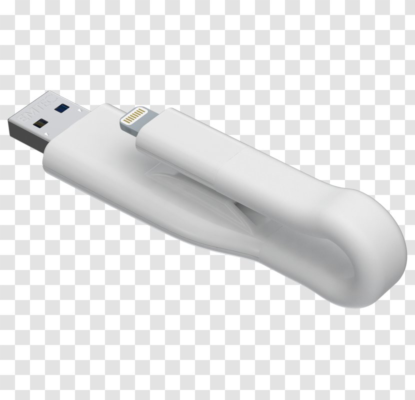 USB Flash Drives EMTEC USB3.0 DUO Lightning T500 On-The-Go - Information Transparent PNG