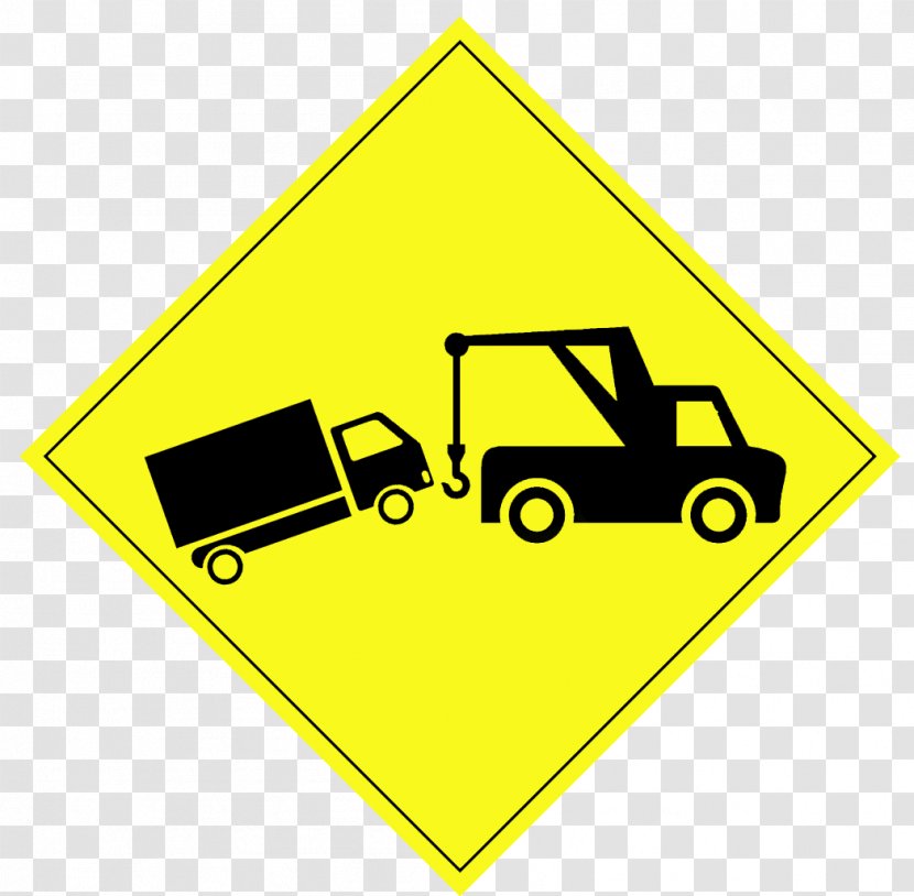 Car Traffic Sign Warning - Recover Clipart Transparent PNG