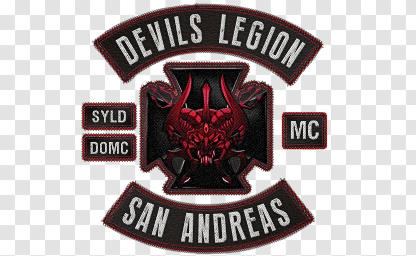 Diablos Motorcycle Club Embroidered Patch Red Devils MC - Biker Transparent PNG