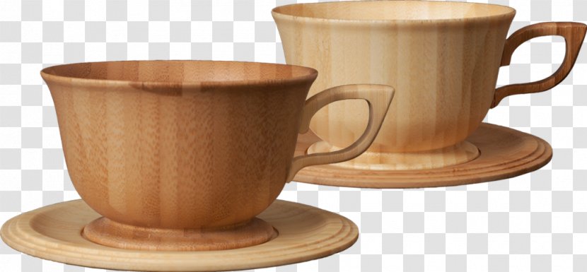 Coffee Cup Saucer Teacup Mug - Pottery - Bamboo Transparent PNG