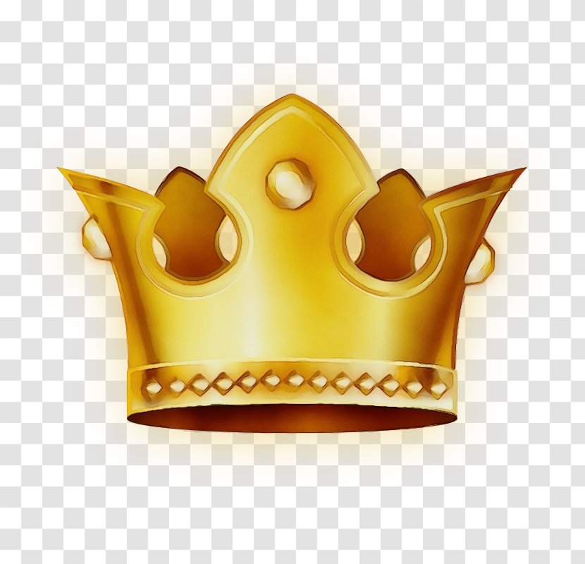 Crown Drawing - Watercolor - Headgear Yellow Transparent PNG