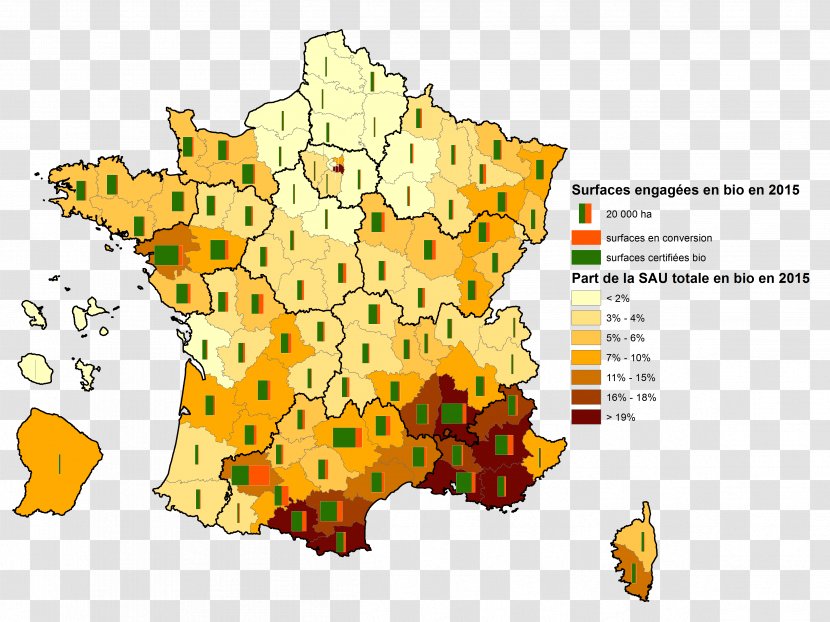 France Organic Food Map Agriculture Farming - Organism Transparent PNG