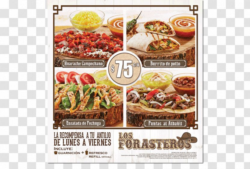 Mexican Cuisine Fast Food Arrachera House Hanger Steak - ARRACHERA Transparent PNG