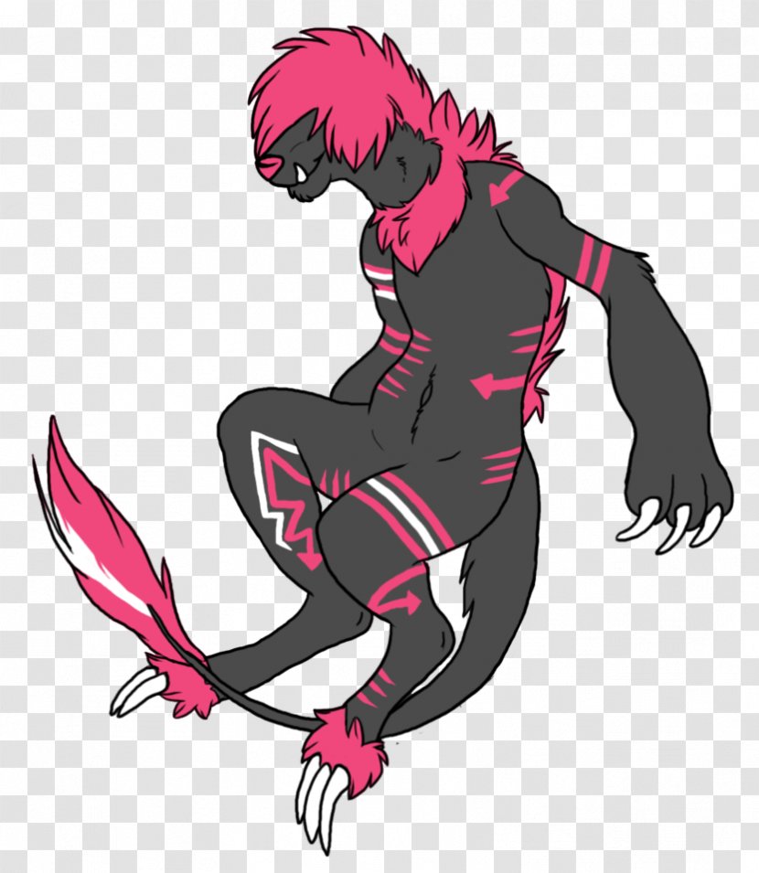 Mammal Demon Pink M Clip Art - Cartoon Transparent PNG