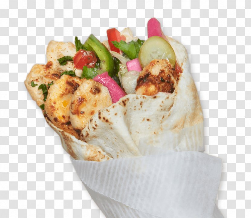 Shawarma Wrap Pita Chicken Tzatziki - Sauce - Roll Transparent PNG