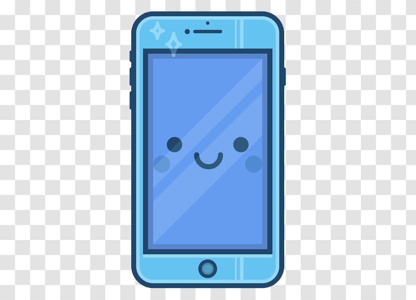 Cartoon Drawing Illustrator Telephone - Portable Communications Device - Apple Phone Transparent PNG