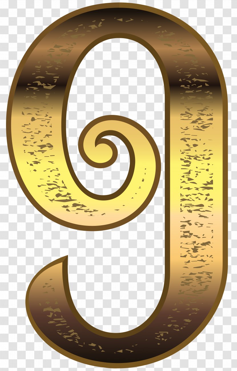 Number Image Clip Art Free Content - Brass - Balloon Numbers Gold Transparent PNG