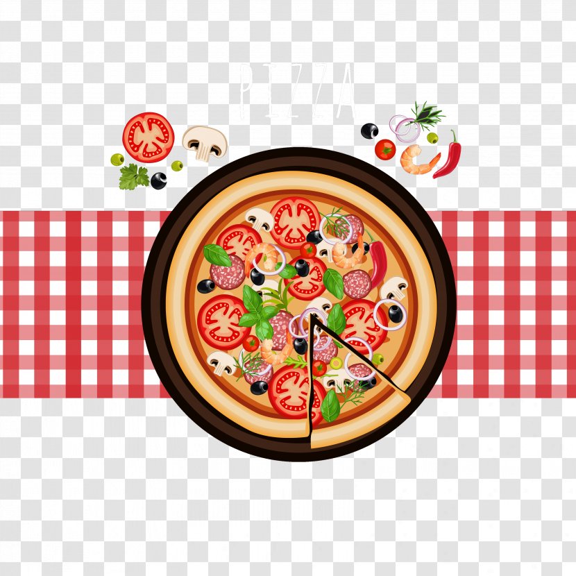 Pizza Take-out Italian Cuisine Fast Food Doner Kebab - Restaurant - Plan View Vector Transparent PNG