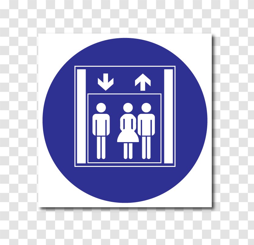 Elevator Gebotszeichen Pictogram Sign Safety - Royalty Payment - Lift Transparent PNG