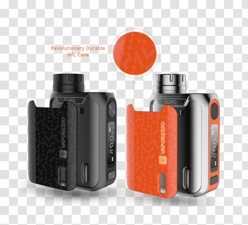 Electronic Cigarette Vaporizer Electric Battery Tobacco Smoking Atomizer Nozzle - Orange Transparent PNG
