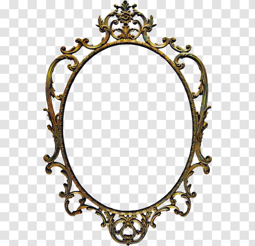 Mirror Interior Design Oval Ornament Metal Transparent PNG