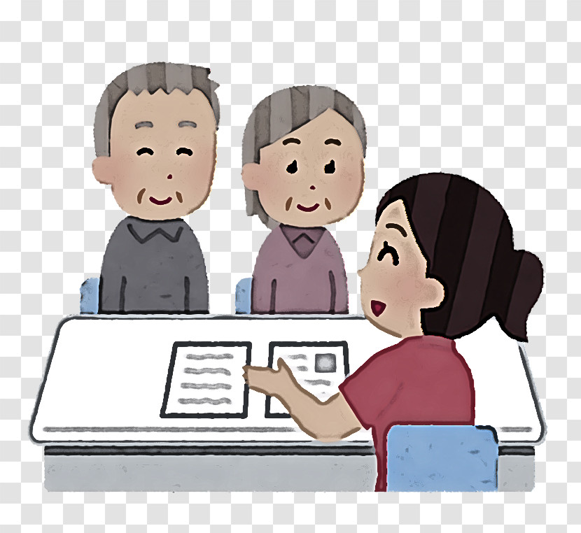People Cartoon Learning Sharing Interaction Transparent PNG