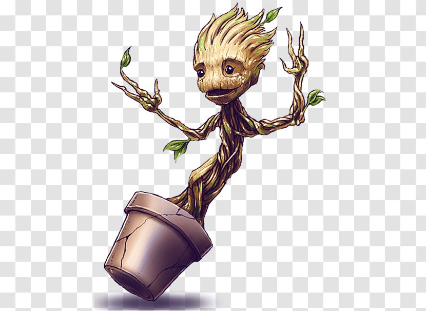 Baby Groot Rocket Raccoon Drax The Destroyer Gamora - Guardians Of Galaxy Transparent PNG