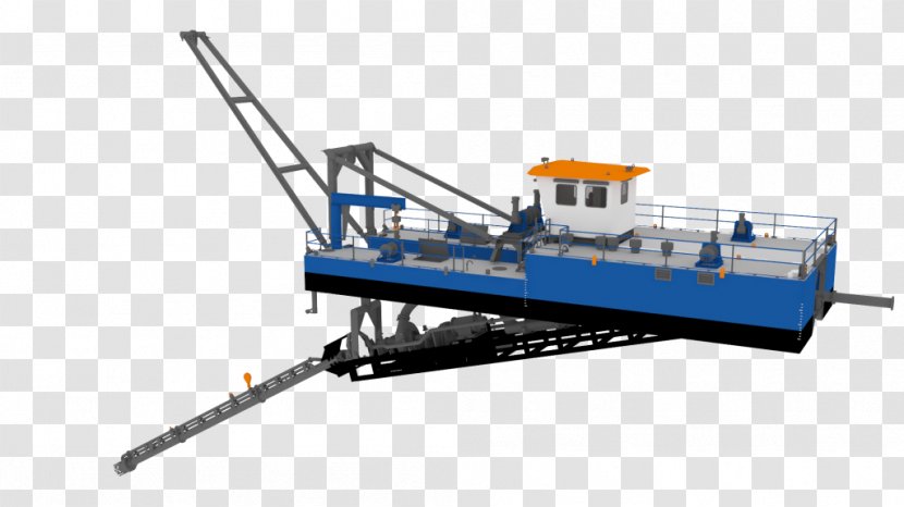 Dredging Airlift Pump Trailing Suction Hopper Dredger - Water Transparent PNG