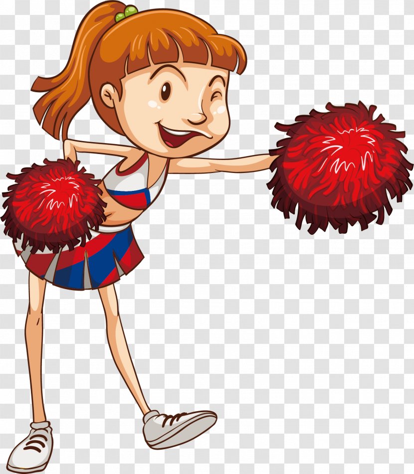 Stock Photography Illustration Clip Art - Cartoon - Cheerleader Beauty Transparent PNG