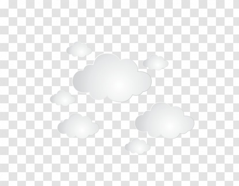 Black And White Pattern - Cloud Transparent PNG