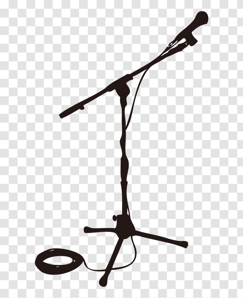 Microphone Stands Stage Drawing - Star Light Transparent PNG