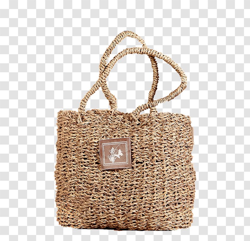 Basket Rattan Wicker Bamboe - Bag - Woven Bamboo Handbag Transparent PNG