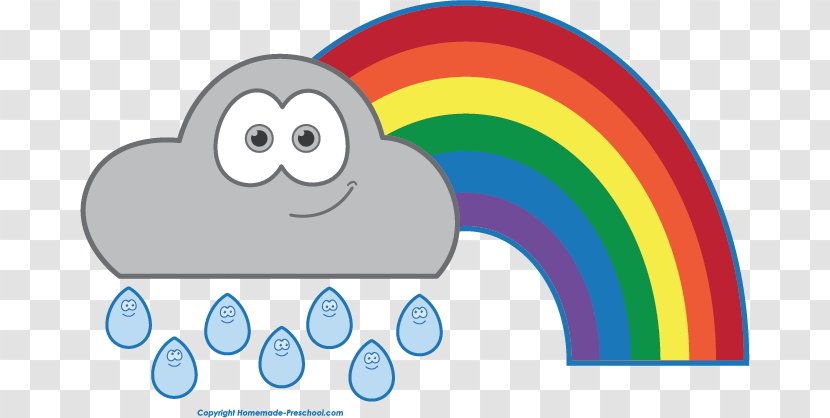 Rainbow Cloud Clip Art - Organism - Clouds Transparent PNG