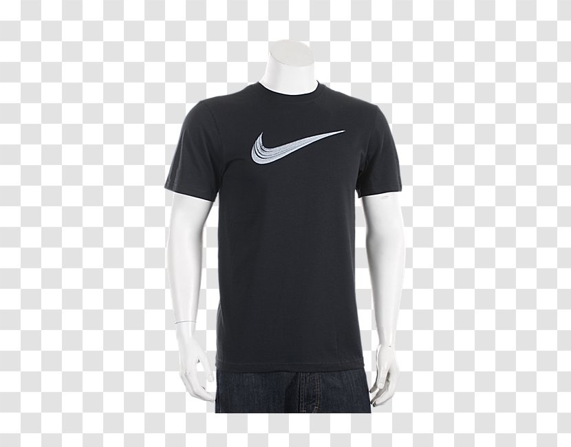 T-shirt Product Design Shoulder Sleeve - Brand - Nike Swoosh Transparent PNG