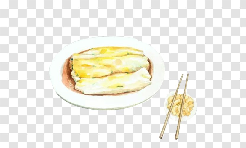Rice Noodle Roll Spring Dim Sum Hot Pot Breakfast - Recipe - Hand Painting Creative Image Rolls Transparent PNG