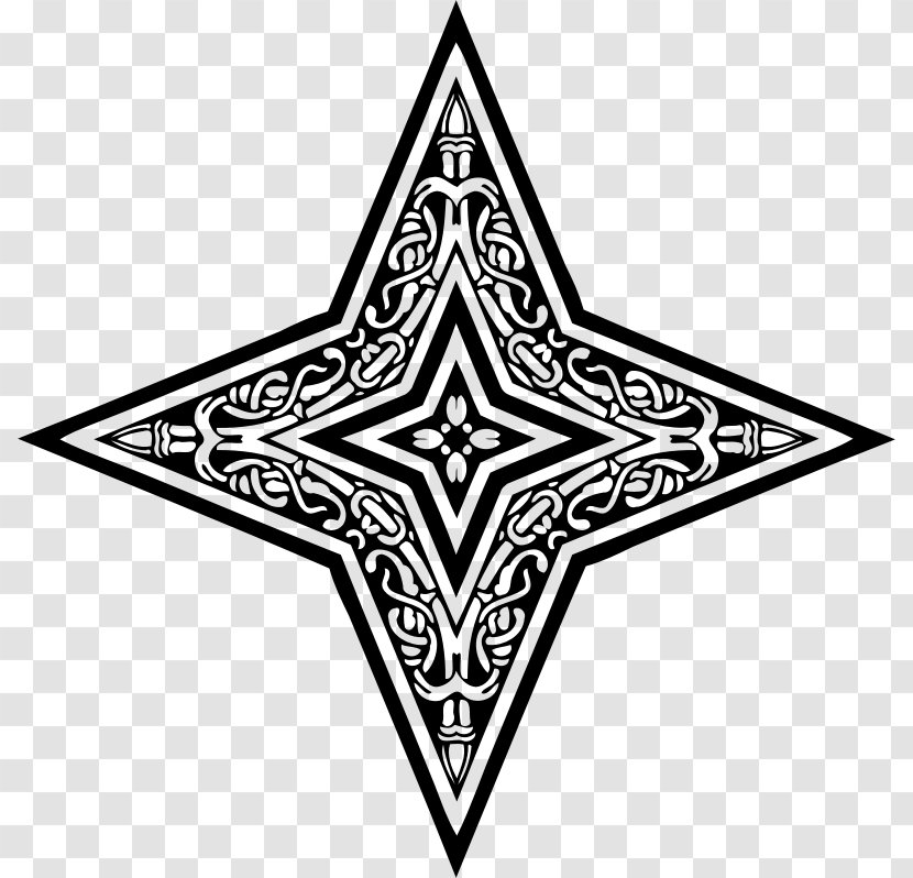 Drawing Star Clip Art - Ornamental Transparent PNG