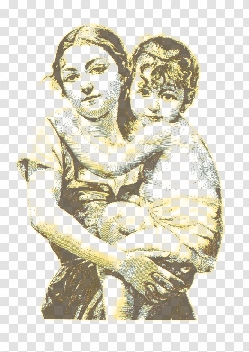 Mother Clip Art - Statue - Vintage Woman Transparent PNG