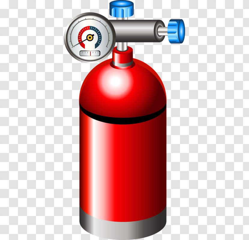Fire Extinguisher Cartoon Oxygen Tank - Drawing - Red Hydrant Transparent PNG