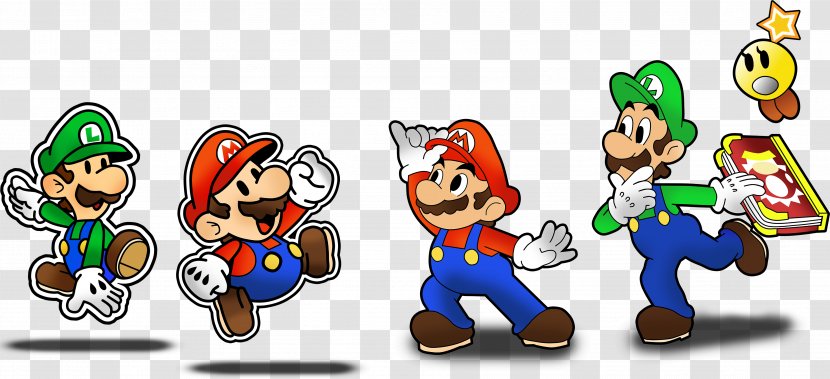 Mario & Luigi: Paper Jam Superstar Saga Bros. - Art - Bros Transparent PNG