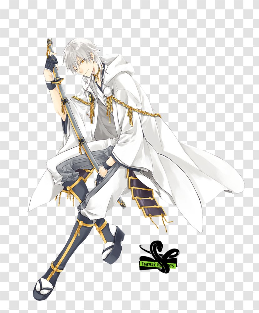 Touken Ranbu Rendering DeviantArt 鶴丸 - Flower - Silhouette Transparent PNG