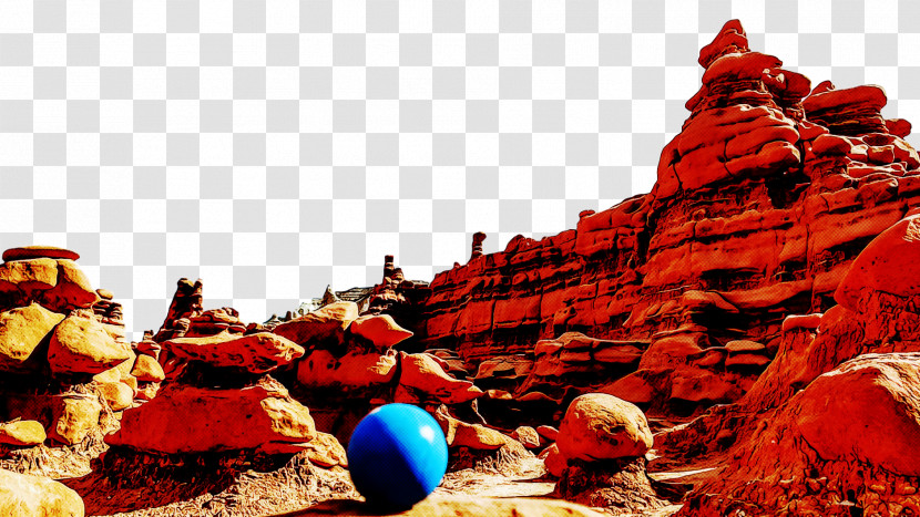 Red Rock Geological Phenomenon Sand Transparent PNG