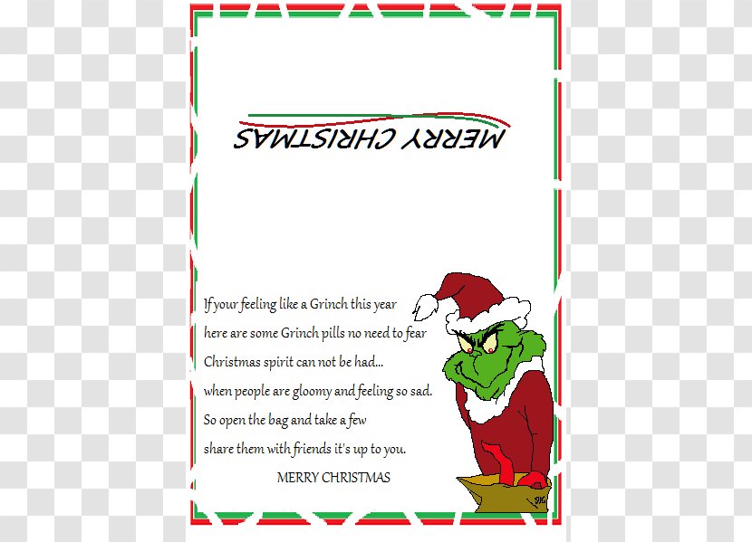 Grinch Candy Cane Santa Claus Christmas Day Poetry Transparent PNG
