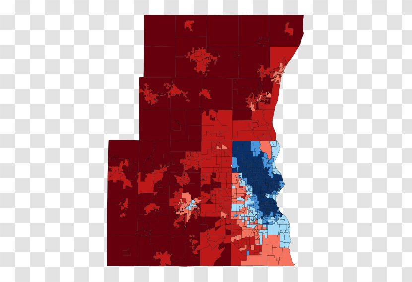 Milwaukee US Presidential Election 2016 Politics Map - Us - Dividing Line Transparent PNG