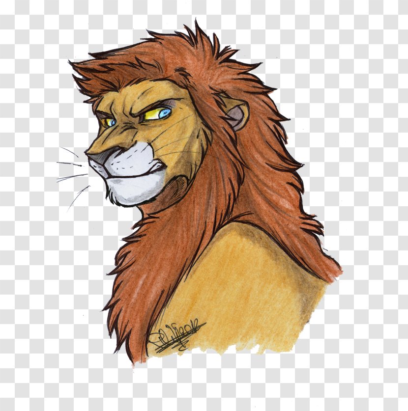 Lion Tiger Cat Cartoon - Art - Clint Barton Transparent PNG