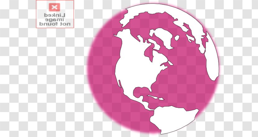 Globe Earth Clip Art - Geometry Pink Transparent PNG