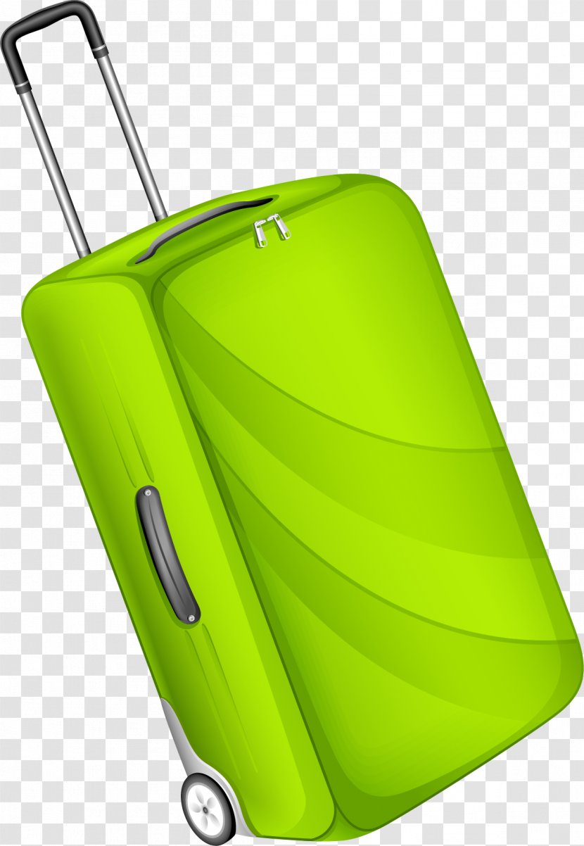 Suitcase Green Download - Illustrator - Cartoon Transparent PNG