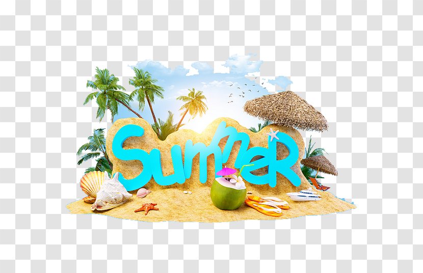 Summer Vacation Beach Holiday 4 Two Transparent PNG