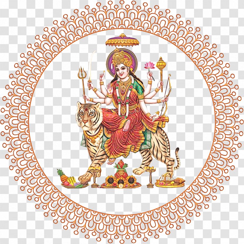 Durga Navaratri Clip Art Kali - Puja Transparent PNG