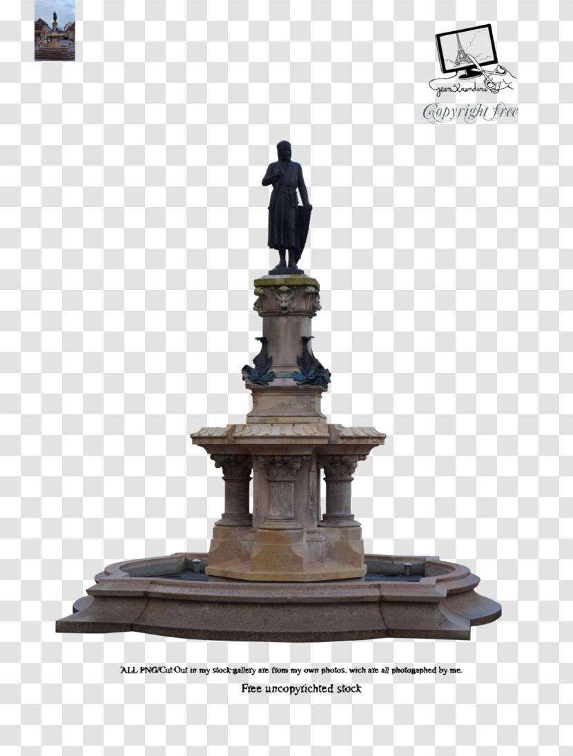 Colmar Statue Monument Art Fountain - Bronze Transparent PNG