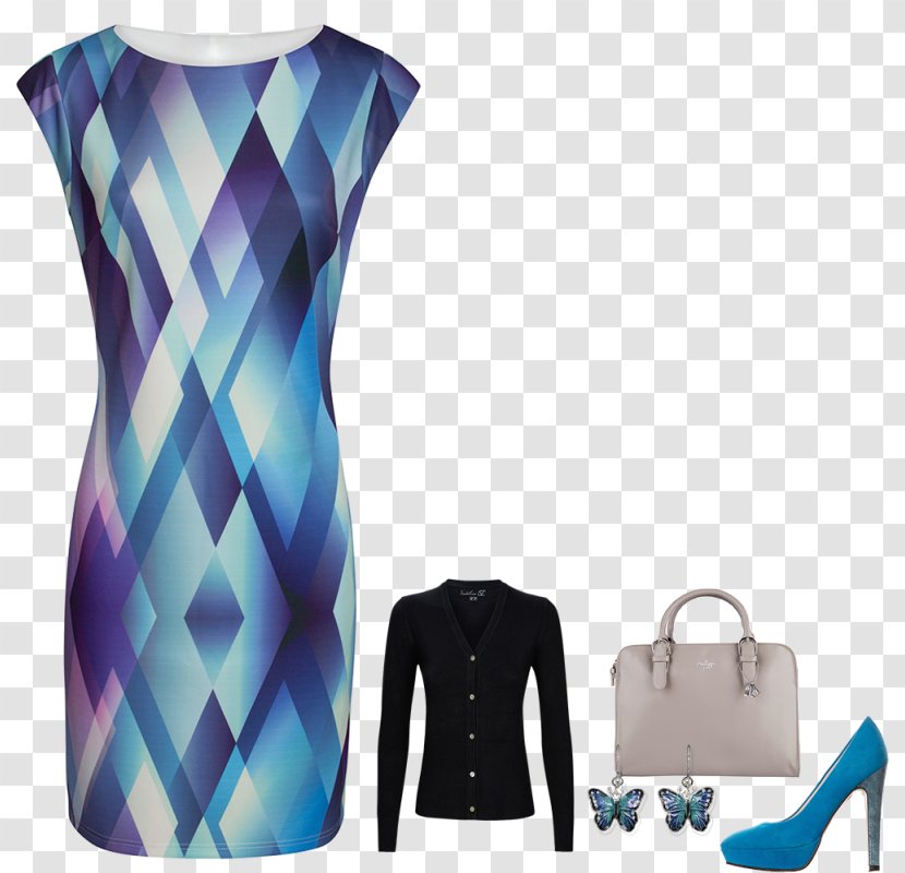 Dress Blue Gilets Clothing Sleeve - Cardigan Transparent PNG