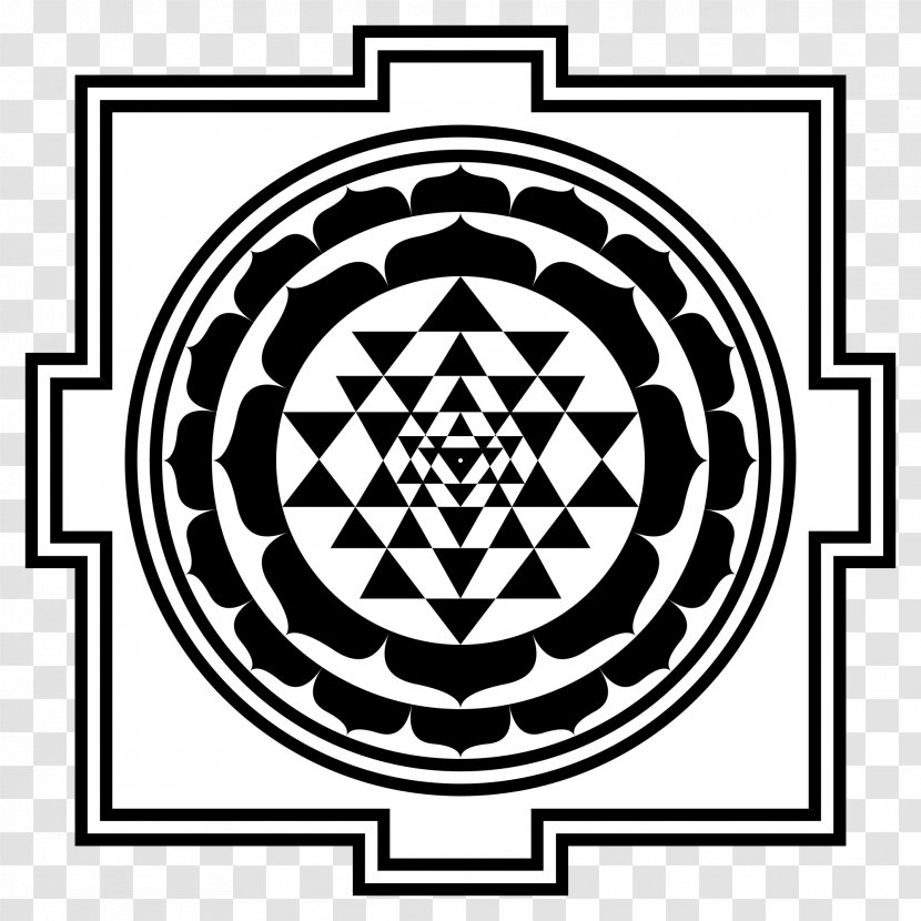 Shiva Sri Yantra Symbol Sacred Geometry - Stencil - Ganesh Transparent PNG