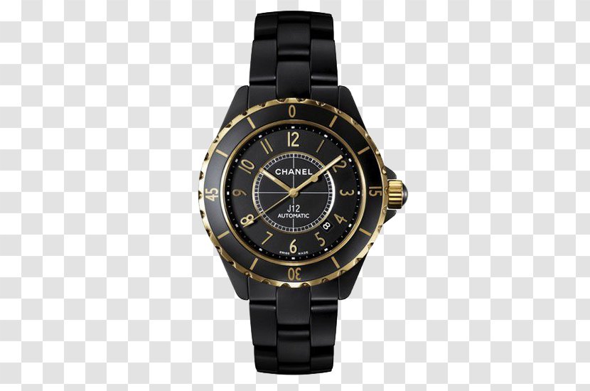 Chanel J12 Watch Chronograph Audemars Piguet - Black Transparent PNG