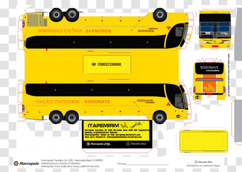 School Bus Paper Greyhound Lines Marcopolo Paradiso - Brand Transparent PNG