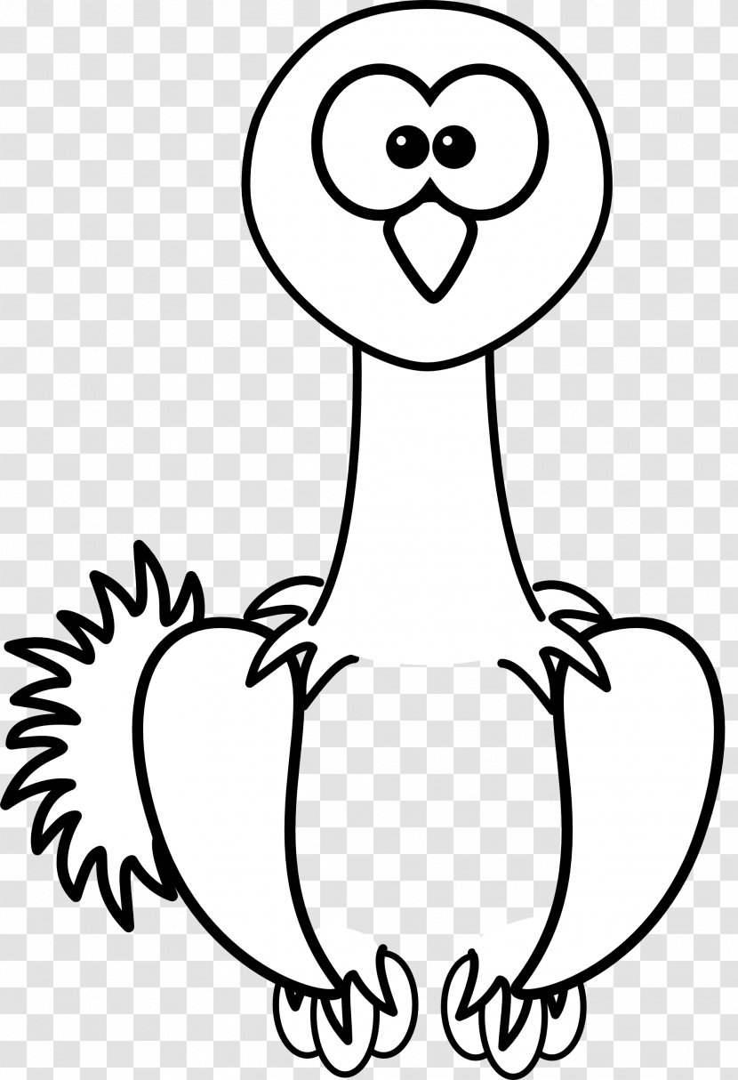 Common Ostrich Cartoon Clip Art - Heart - Cliparts Transparent PNG