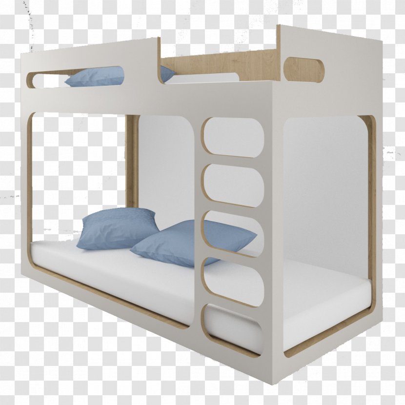 Dormitory Bed Gratis Mattress - Blue - White Design Transparent PNG