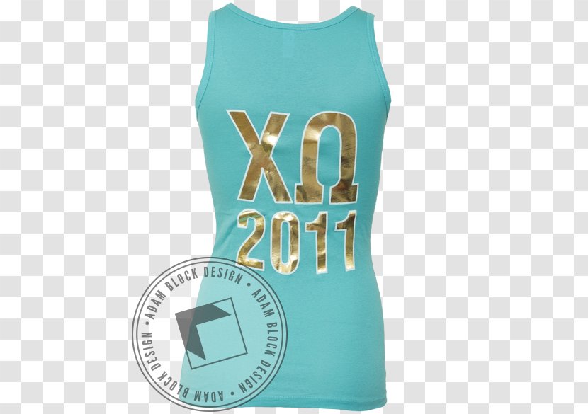 T-shirt Sleeveless Shirt Clothing - Neckline - Chi Omega Transparent PNG