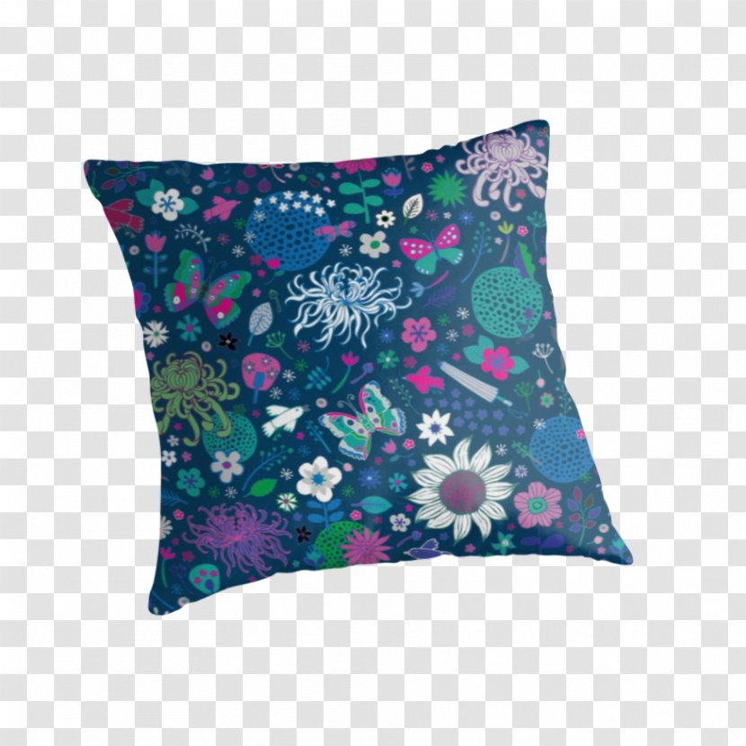 Cushion Throw Pillows Purple Innovation Japanese Garden - Printed T-shirt Garment Fabric Pattern Shading Pat Transparent PNG