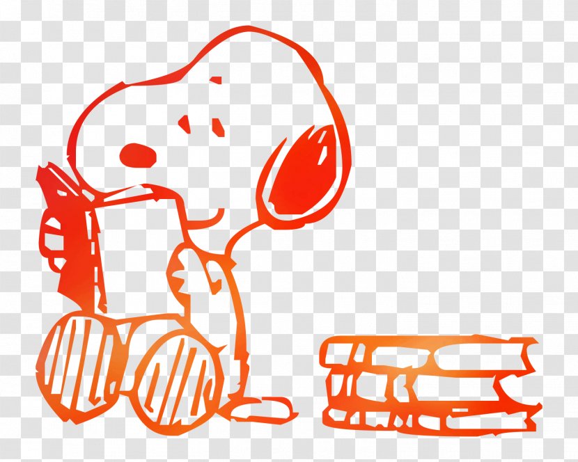 Snoopy Charlie Brown Book Image Reading - Peanuts - Gfycat Transparent PNG