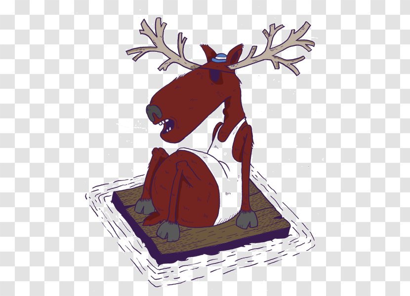 Reindeer Antler Character Cartoon Fiction Transparent PNG