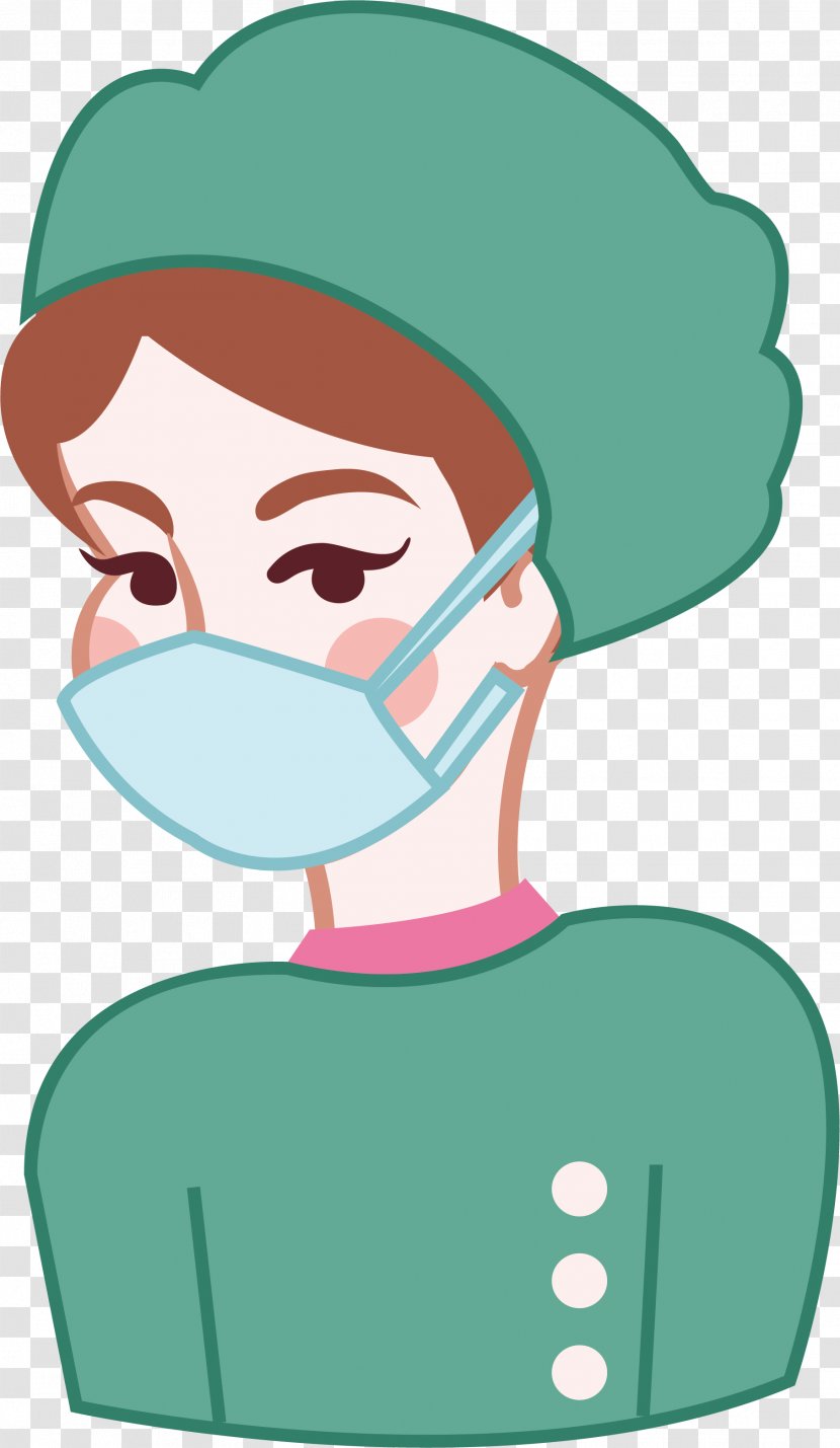 Uniform Physician Computer File - Silhouette - Green Uniformed Woman Doctor Transparent PNG